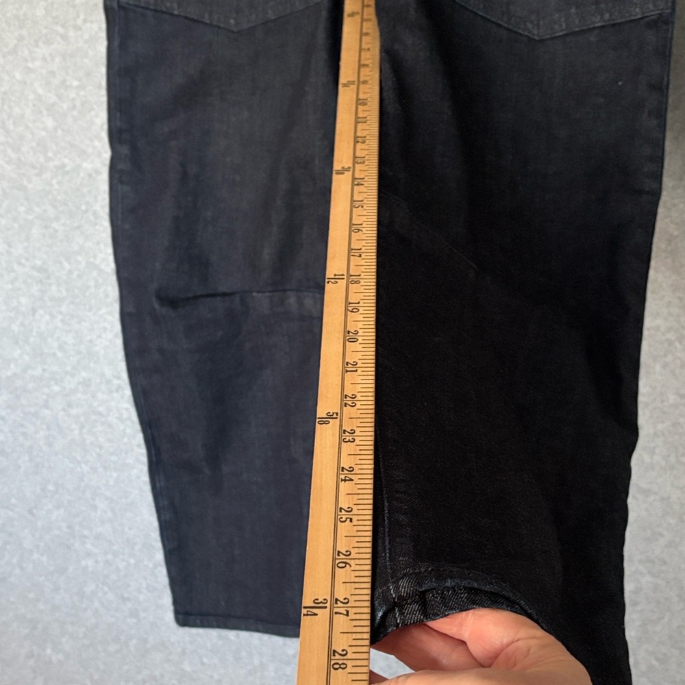 Nili Lotan Shon Denim Barrel Leg Tapered Crop Jean Pant- Size 28 Indigo Rinse - Picture 6 of 13